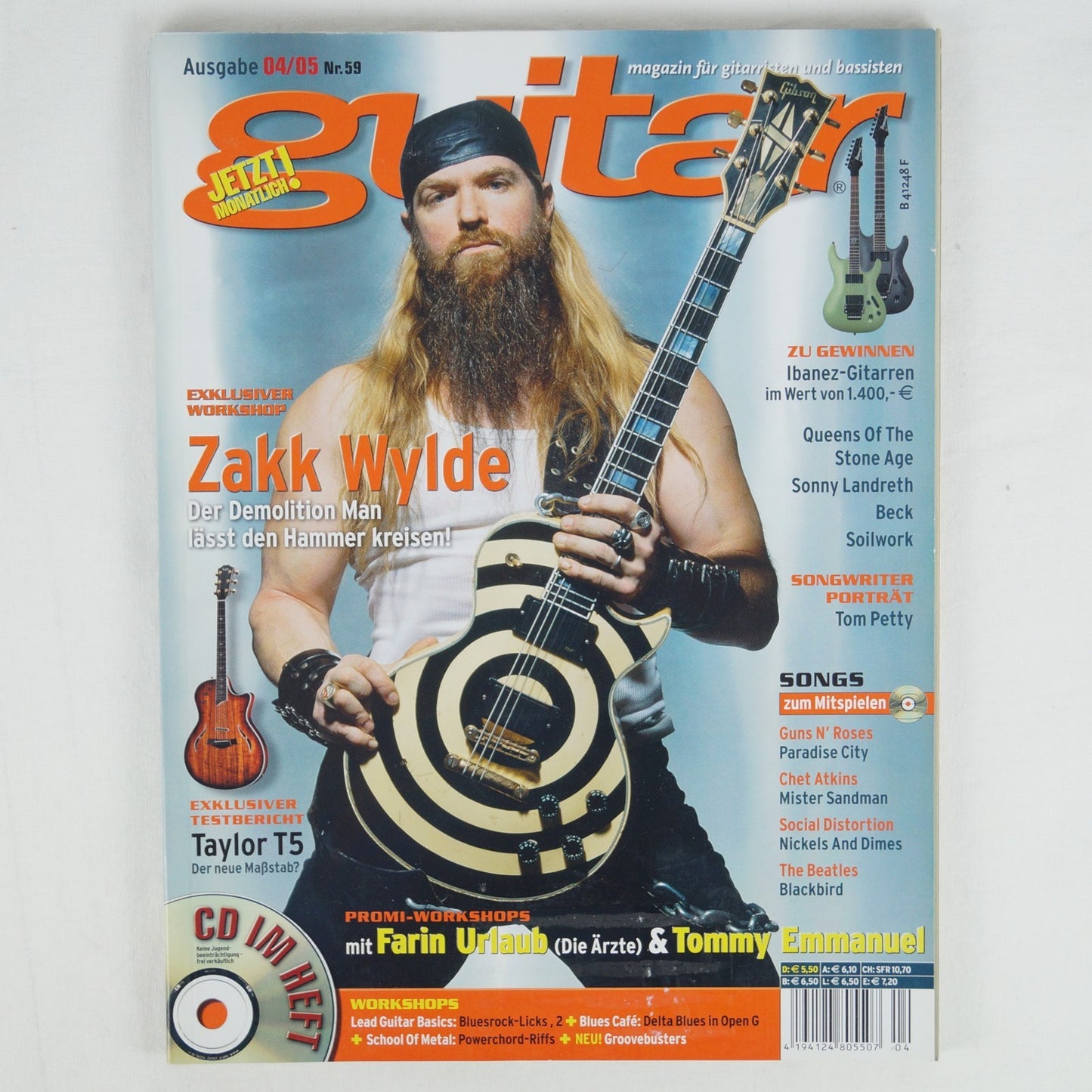 Guitar 04/05 - April 2005 - Nr. 59 - Zakk Wylde - Mit CD