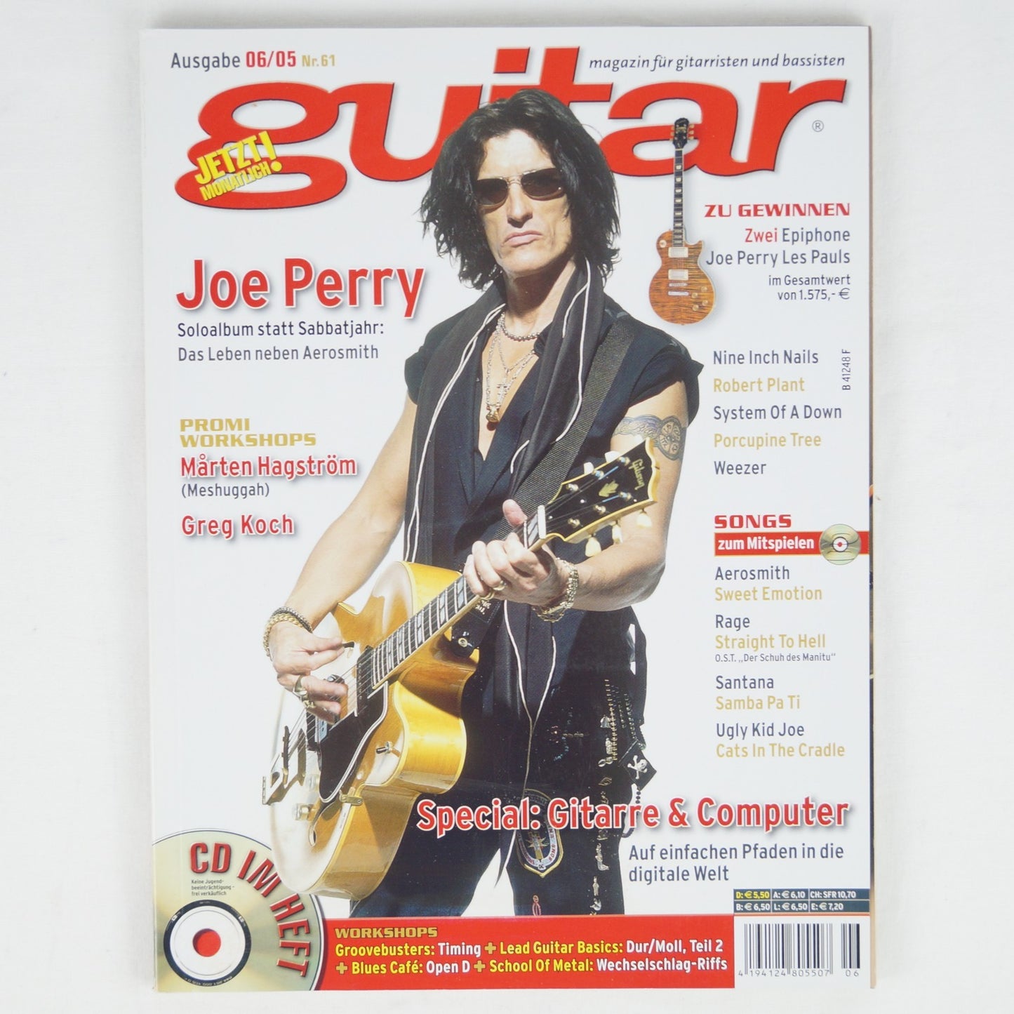 Guitar 06/05 - Juni 2005 - Nr. 61 - Joe Perry (Aerosmith) - Mit CD