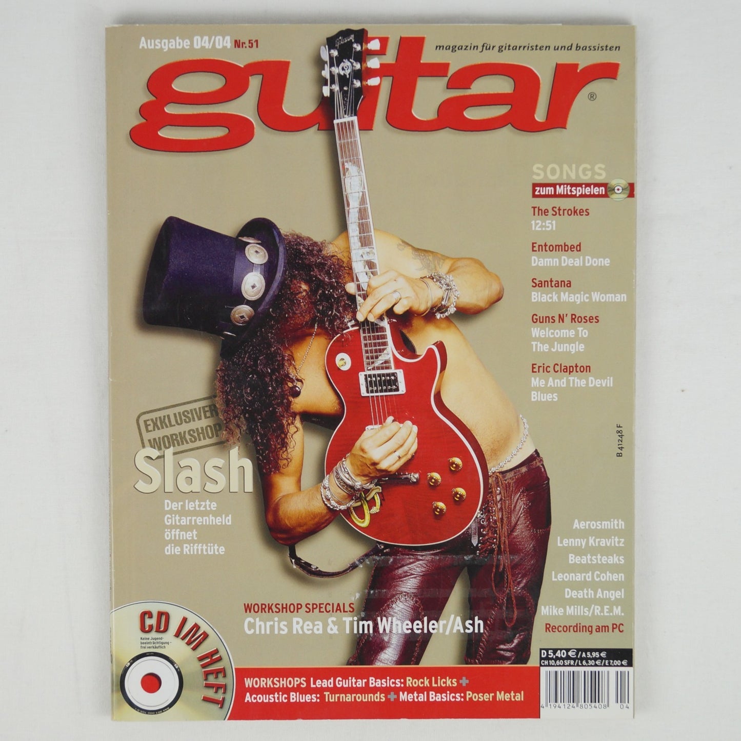 Guitar 04/04 - 2004 - Nr. 51 - Slash - Mit CD