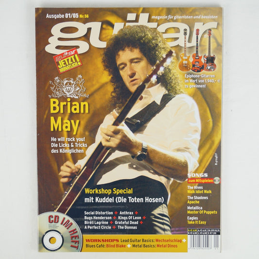Guitar 01/05 - Januar 2005 - Nr. 56 - Brian May (Queen) - Mit CD
