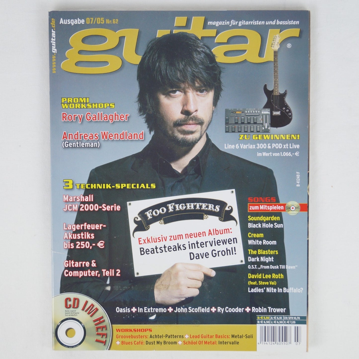 Guitar 07/05 - Juli 2005 - Nr. 62 - Dave Grohl (Foo Fighters) - Mit CD