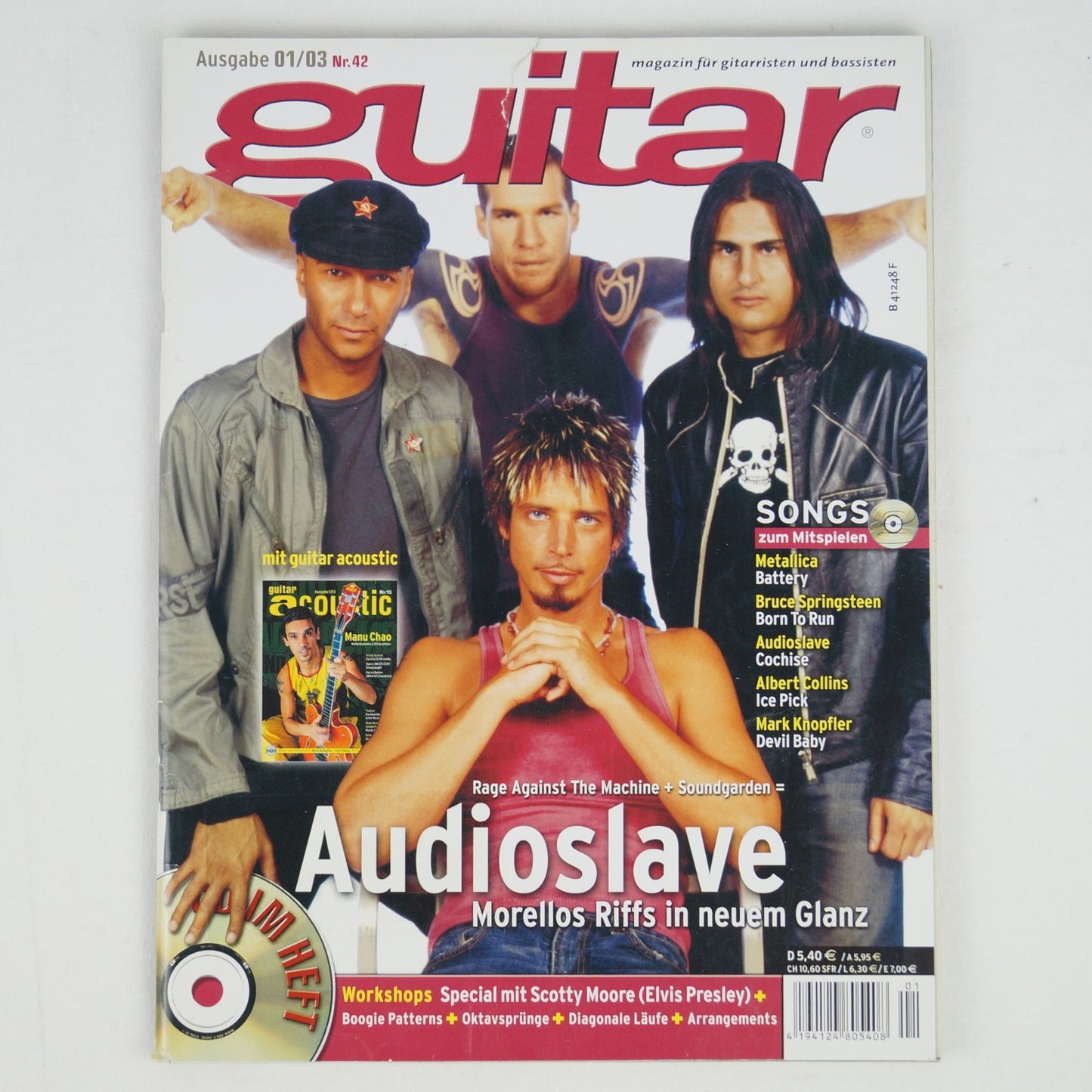Guitar 01/03 - 2003 - Nr. 42 - Audioslave - Mit CD