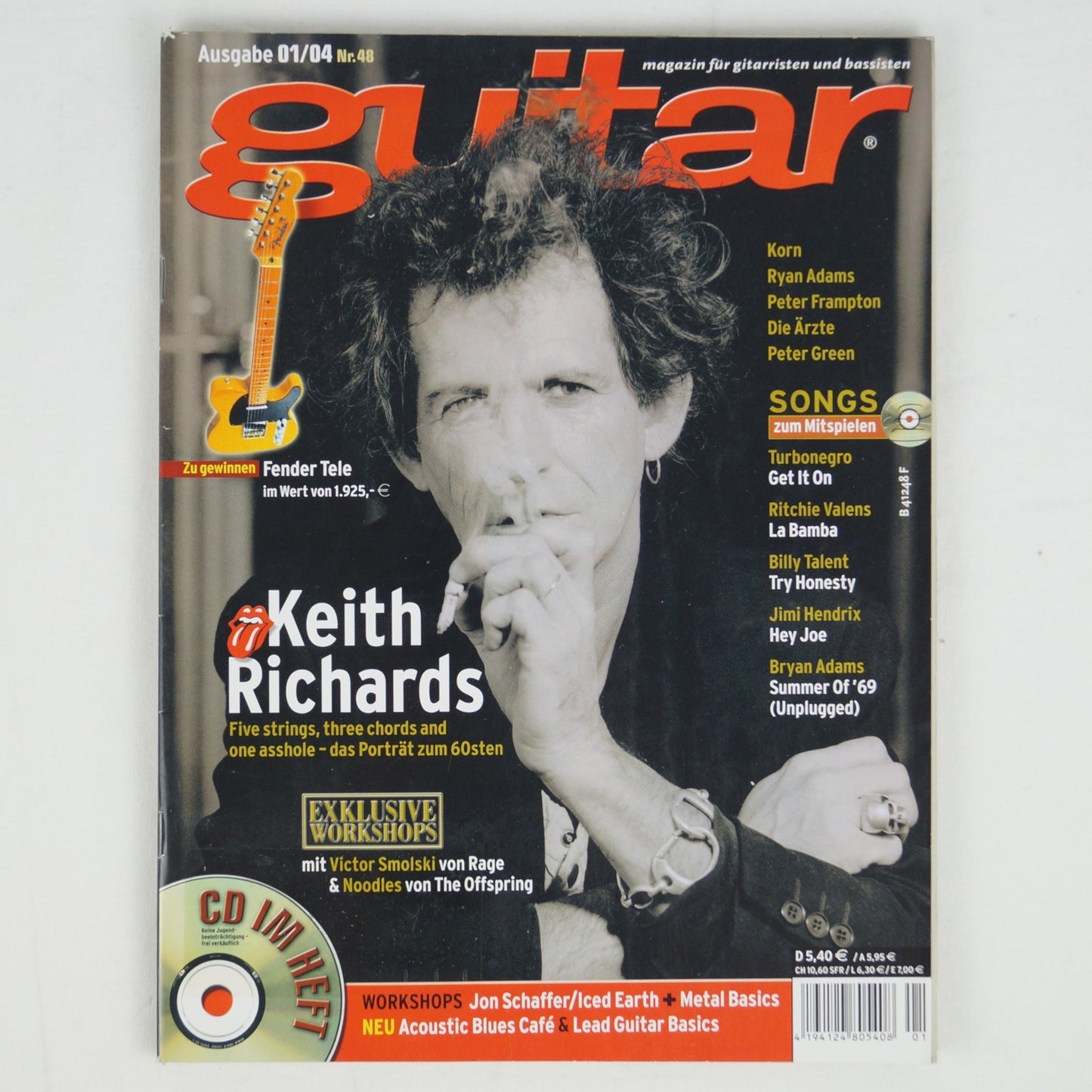 Guitar 01/04 - 2004 - Nr. 48 - Keith Richards (The Rolling Stones) - Mit CD