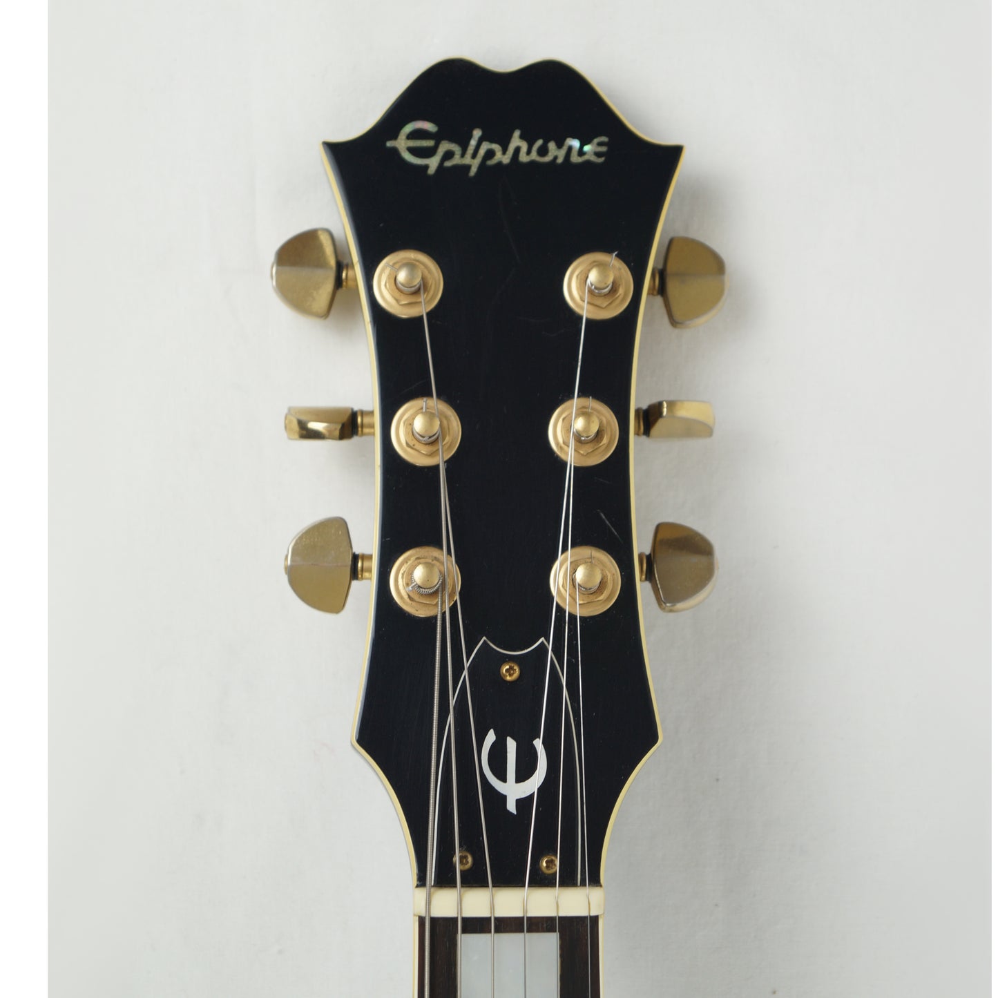 Epiphone SC-550 Scroll - Mit Koffer - Made in Japan - Vintage - Schwarz, black