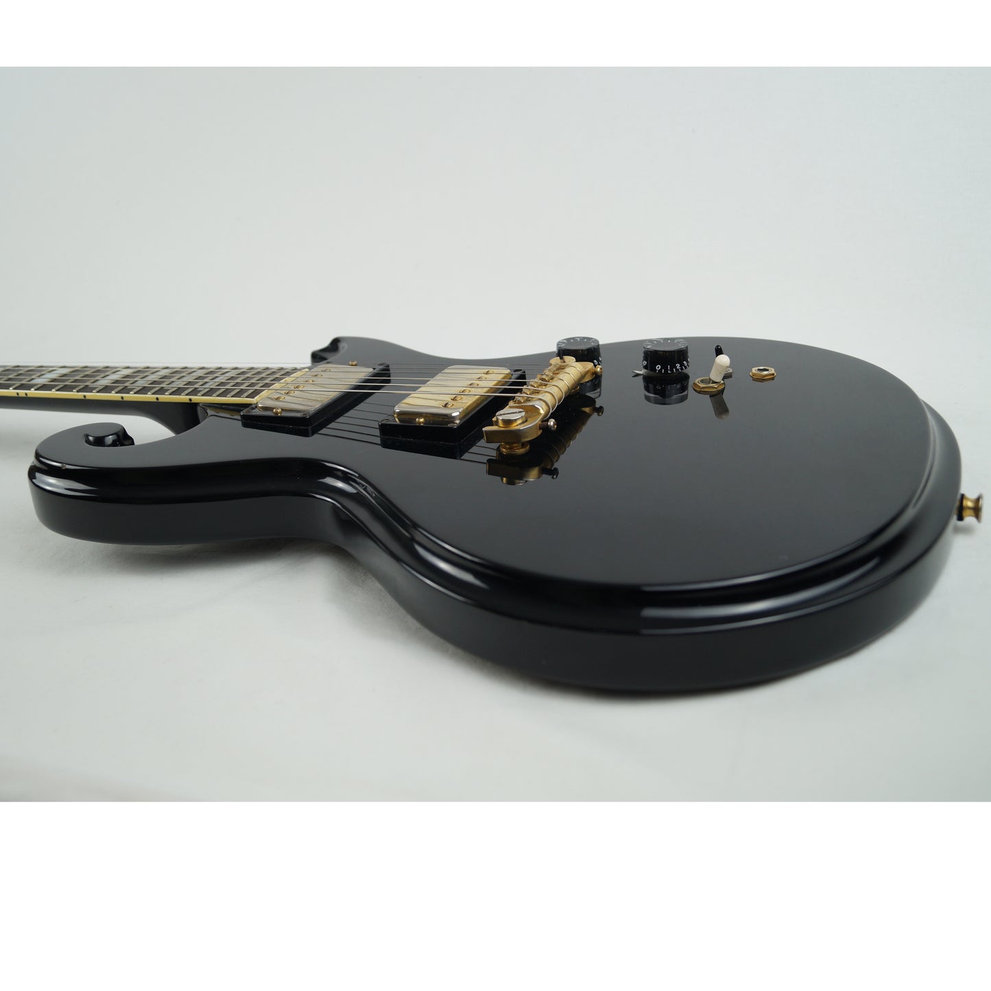 Epiphone SC-550 Scroll - Mit Koffer - Made in Japan - Vintage - Schwarz, black