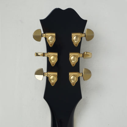 Epiphone SC-550 Scroll - Mit Koffer - Made in Japan - Vintage - Schwarz, black