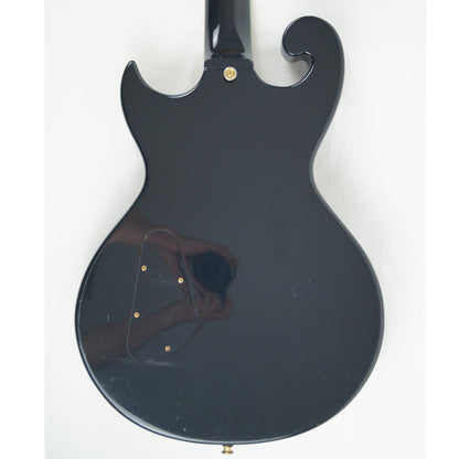 Epiphone SC-550 Scroll - Mit Koffer - Made in Japan - Vintage - Schwarz, black