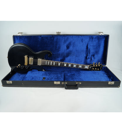 Epiphone SC-550 Scroll - Mit Koffer - Made in Japan - Vintage - Schwarz, black