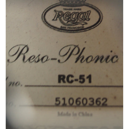 Regal RC-51 - Resophonic guitar, Resonatorgitarre - Tricone