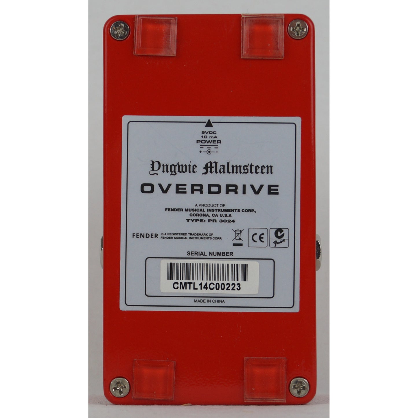 Fender Yngwie Malmsteen Overdrive - Verzerrer