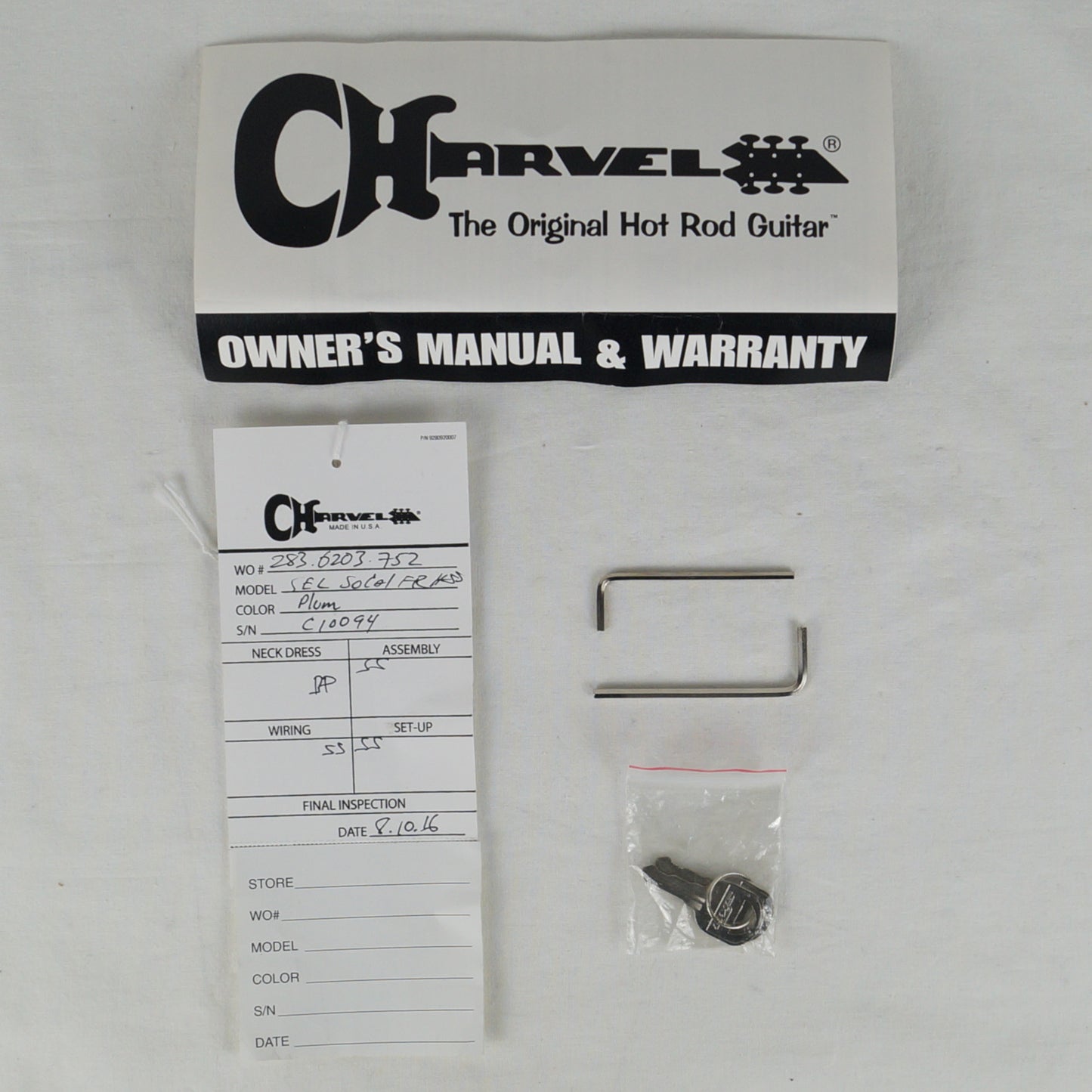 Charvel USA Select So Cal Style 1 HSS FR - Satin Plum - Mit Koffer