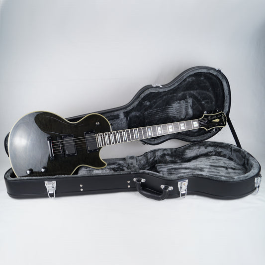 Epiphone Les Paul Custom Prophecy Plus EX - 2014 - Midnight Ebony, Schwarz - Mit Koffer