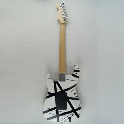 EVH Striped Series - 2014 - White with Black Stripes, Schwarz-Weiß