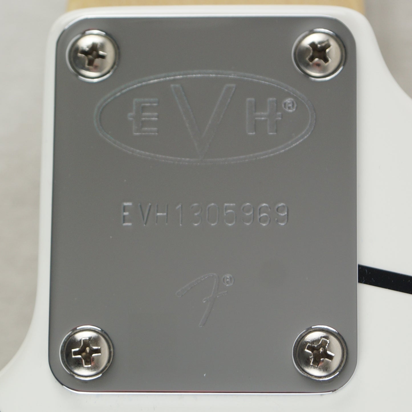 EVH Striped Series - 2014 - White with Black Stripes, Schwarz-Weiß