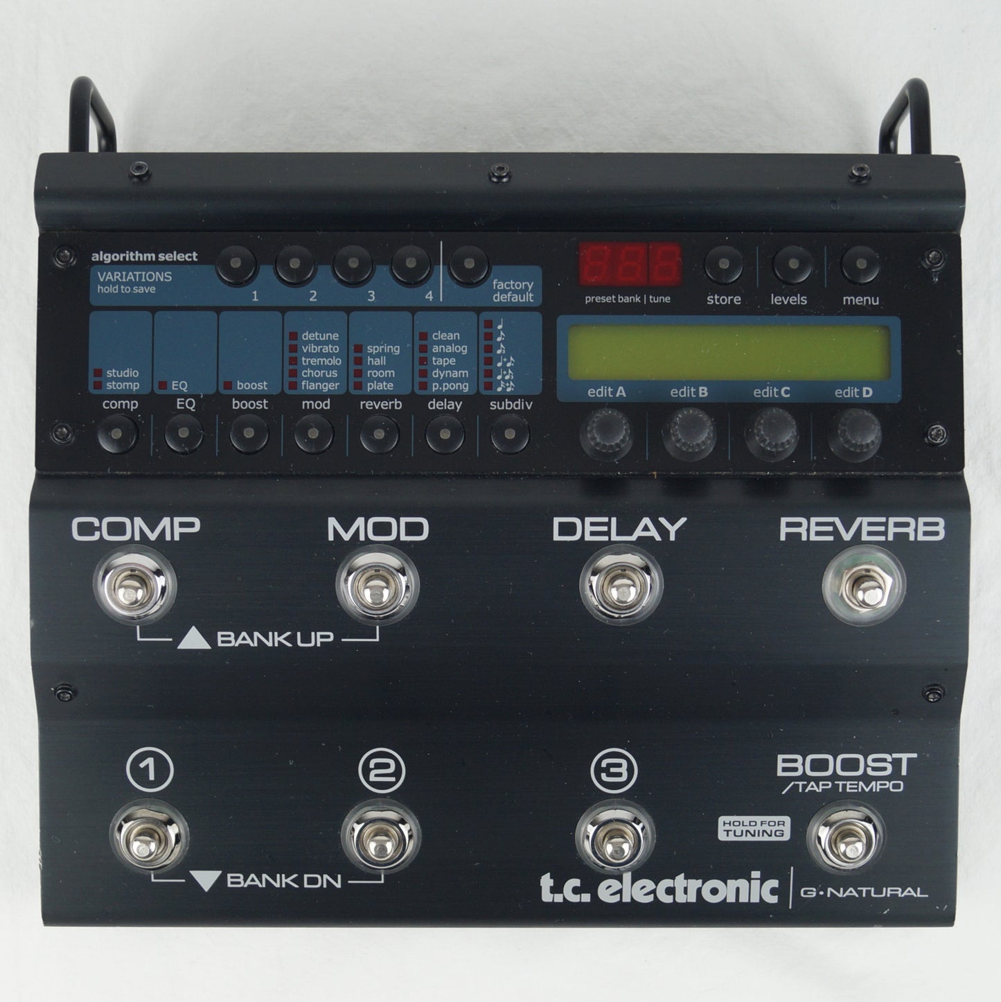 T.C. Electronic G-Natural - Mutlieffektgerät für Akustikgitarre - Mit Originalkarton und Bedienungsanleitung