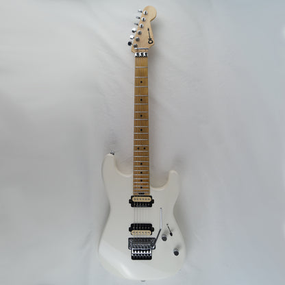 Charvel Pro Mod San Dimas Style 1 HH FR - 2022 - Snow White, Weiß - Mit Softcase