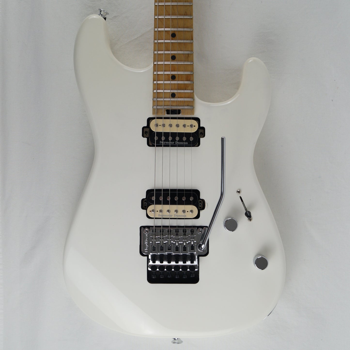 Charvel Pro Mod San Dimas Style 1 HH FR - 2022 - Snow White, Weiß - Mit Softcase