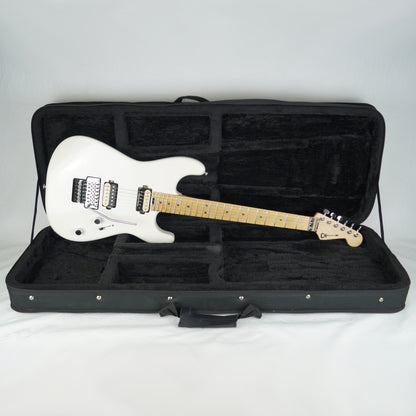 Charvel Pro Mod San Dimas Style 1 HH FR - 2022 - Snow White, Weiß - Mit Softcase